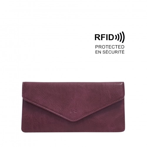 Vida Slim Wallet - Eggplant  